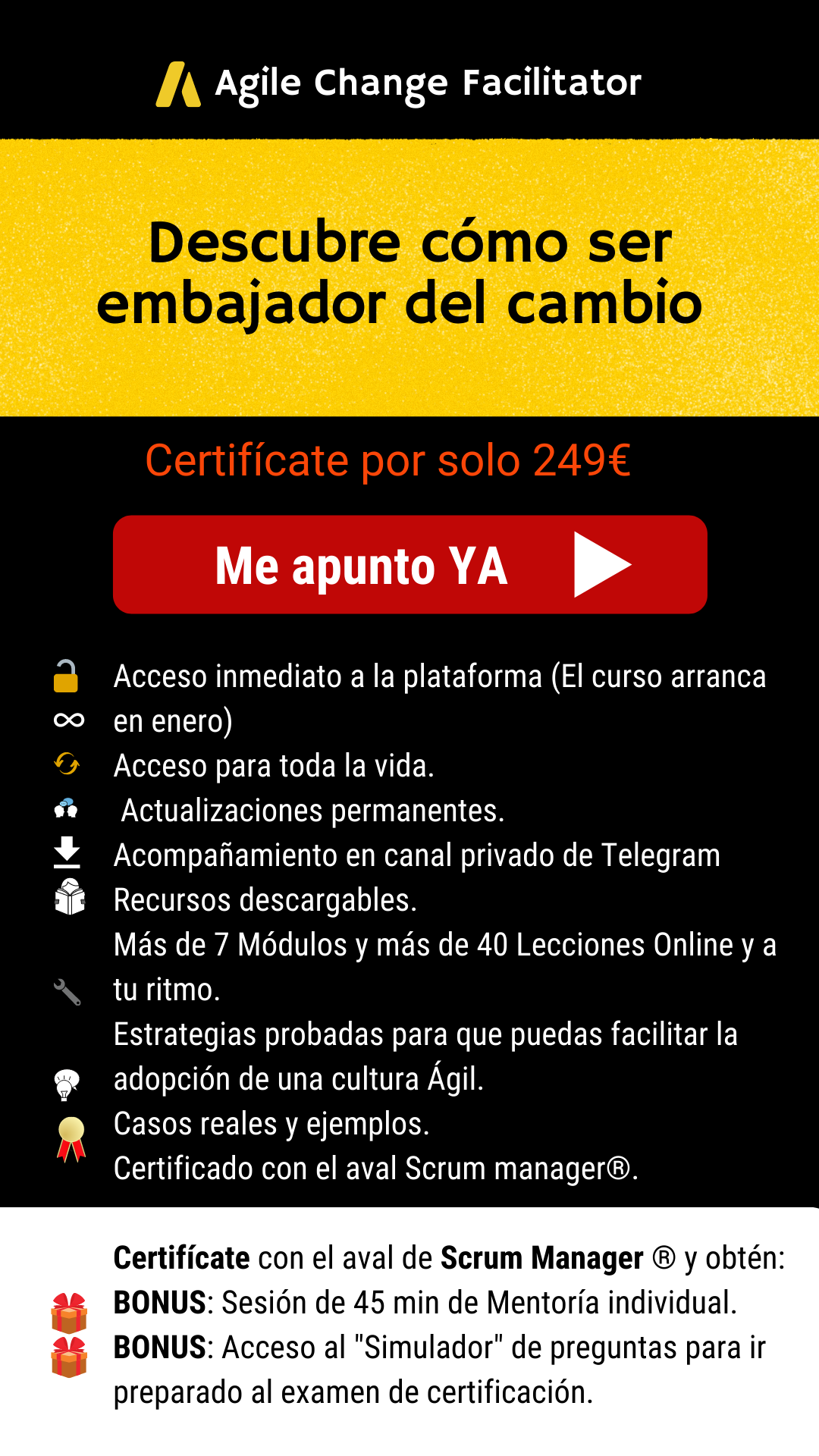 Certifi Agile Change Facilitator 249