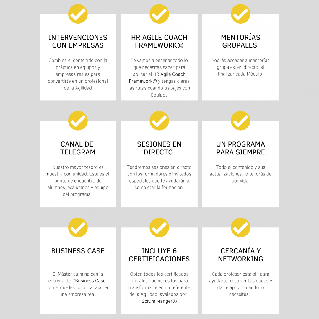 benficios del master hr agile coach
