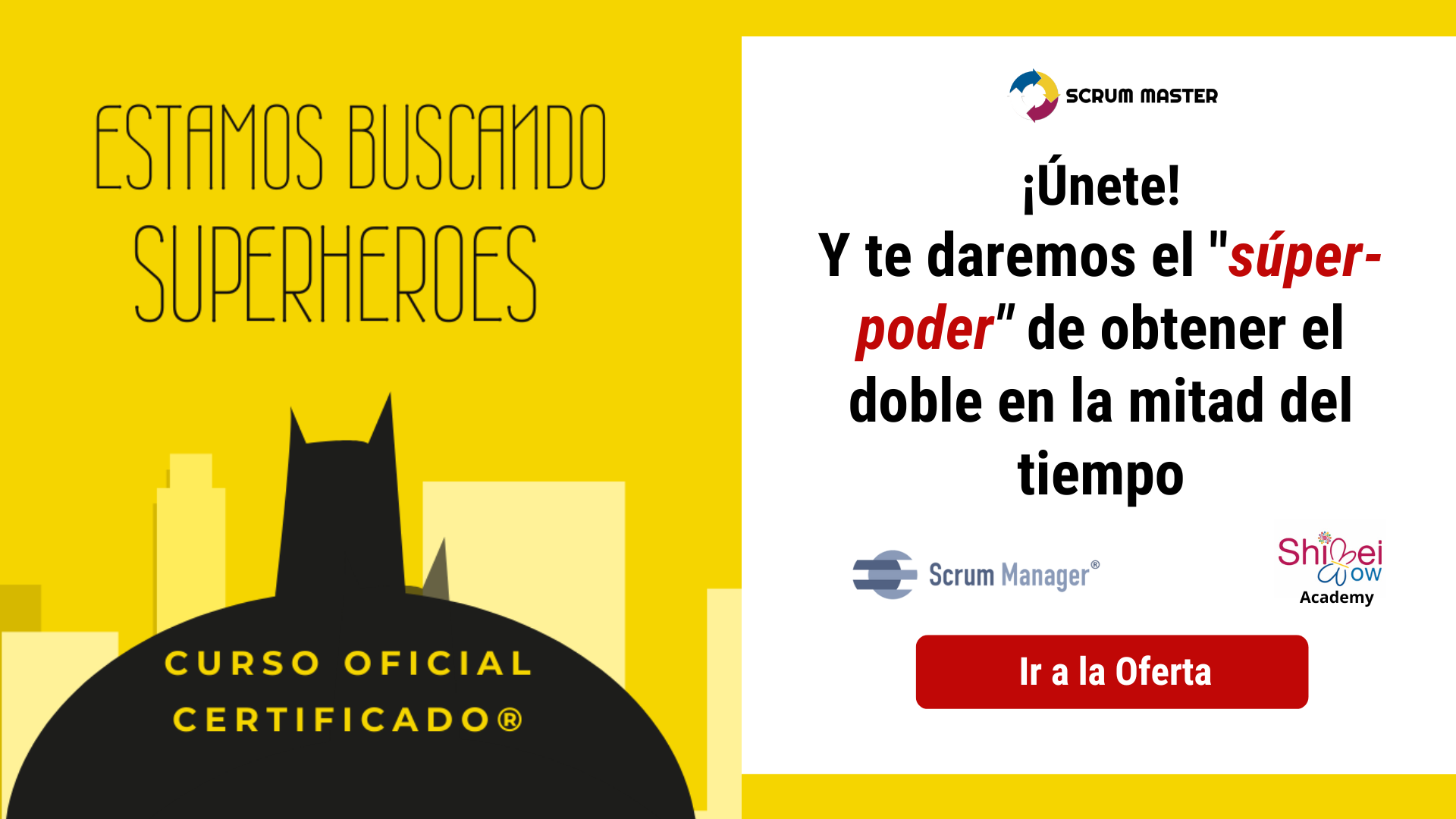 Certificacion Scrum Master Oficial black friday